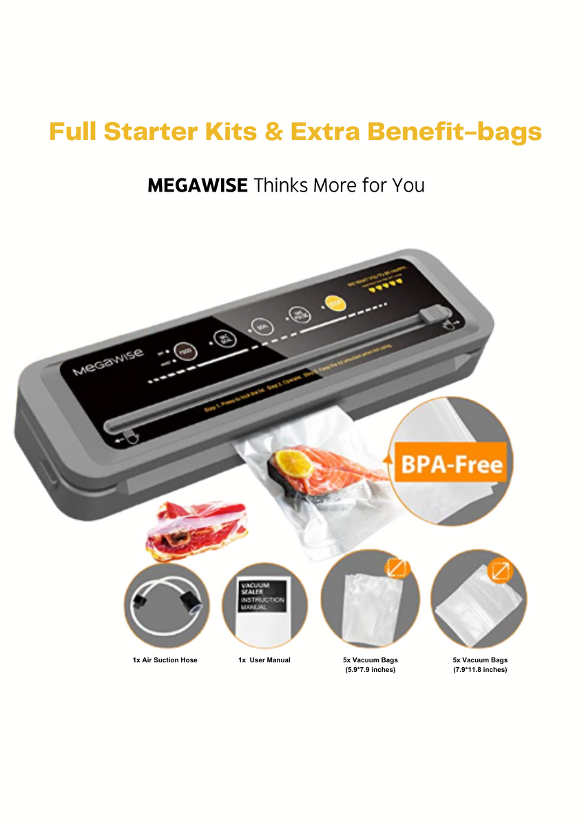 New Food Saver Vacuum Sealer Compact Machine w/bag & accessories