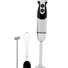 MEGAWISE 3-in-1 Immersion Hand Blender, Powerful Motor & Stainless Steel Stick Blender with 4 Sharp Blades, Whisk & Milk Frother Attachments