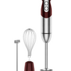 MEGAWISE 3-in-1 Immersion Hand Blender, Powerful Motor & Stainless Steel Stick Blender with 4 Sharp Blades, Whisk & Milk Frother Attachments