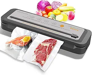 MEGAWISE 80kPa Vacuum Sealer, One-Touch Automatic Food Saver with Dry Moist Fresh Modes